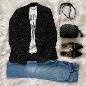 Who what wear pinstripe blazer size medium